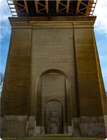Hell Gate Bridge arch in Astoria, Queens